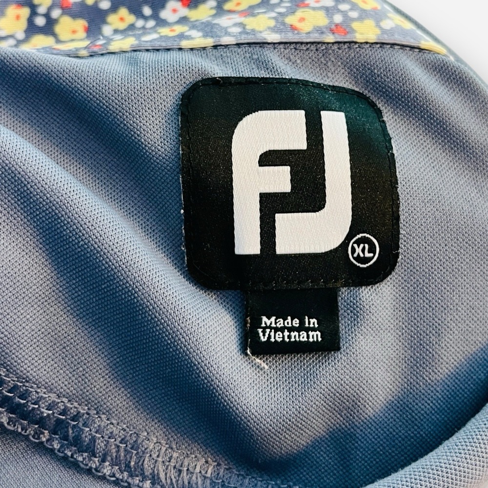 FootJoy FJ Greenville Country Club GCC Short Sleeve Golf Polo Shirt XL Mens Blue - Picture 6 of 8